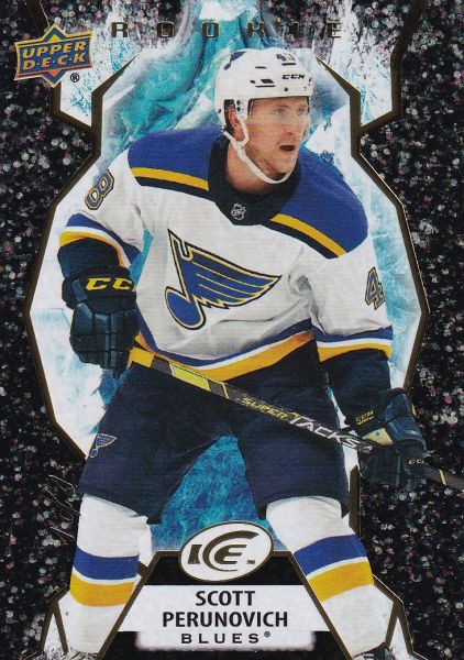 insert RC karta SCOTT PERUNOVICH 21-22 UD Ice Rookie Black 1/1